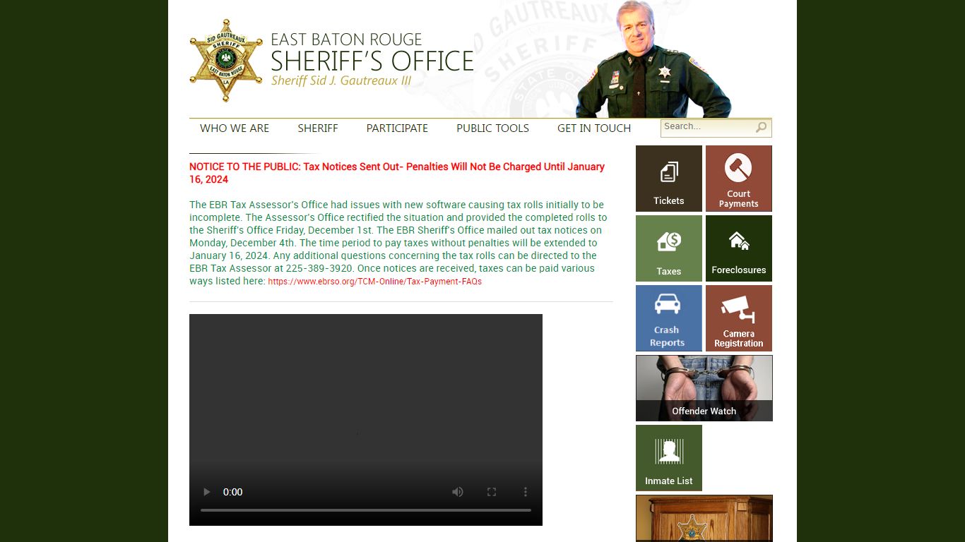 EBR Sheriff's Office > Home